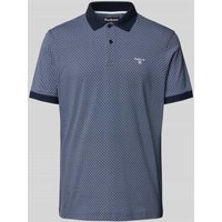 Barbour Regular Fit Poloshirt mit Label-Stitching Modell 'Shell' in Marine, Größe XXL von Barbour
