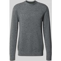 Barbour Regular Fit Strickpullover aus Woll-Mix mit Seiden-Anteil in Mittelgrau, Größe XXL von Barbour