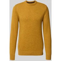 Barbour Regular Fit Strickpullover aus Woll-Mix mit Seiden-Anteil in Senf, Größe XXL von Barbour