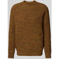 Barbour Regular Fit Strickpullover aus reiner Wolle in Gold, Größe XXL von Barbour