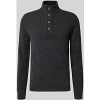 Barbour Regular Fit Troyer aus reiner Wolle in Anthrazit, Größe L von Barbour