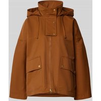 Barbour Relaxed Fit Funktionsjacke aus Baumwoll-Mix Modell 'CECILE' in Cognac, Größe 40 von Barbour