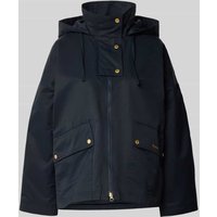 Barbour Relaxed Fit Funktionsjacke aus Baumwoll-Mix Modell 'CECILE' in Marine, Größe 38 von Barbour