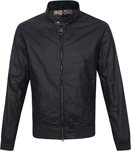 Barbour Royston Lightweight Wax Jacket in Black L von Barbour