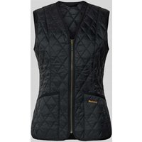 Barbour Shaped Fit Steppweste mit Label Stitching Modell 'BETTY' in Oliv, Größe 40 von Barbour