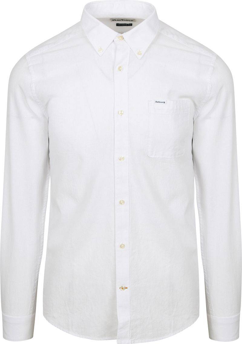 Barbour Shirt Nelson Tailored White - Größe XXL von Barbour