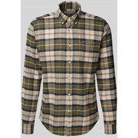 Barbour Slim Fit Freizeithemd aus reiner Baumwolle Modell 'KYELOCH' in Beige, Größe XL von Barbour