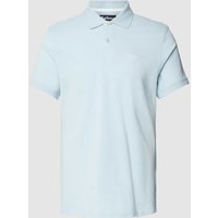 Barbour Slim Fit Poloshirt mit Label-Stitching in Bleu Melange, Größe L von Barbour