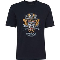 Barbour Softes T-Shirt Carlisle mit Retro-Logo-Motiv, Relaxed Fit von Barbour
