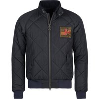 Barbour Steppblouson Merchant mit Stehkragen und Aufnäher in XL von Barbour