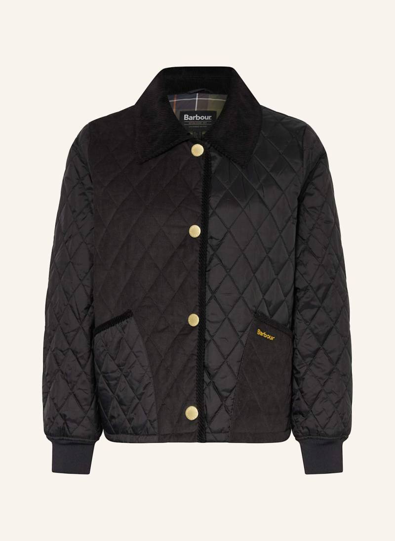 Barbour Steppjacke Marla Im Materialmix schwarz Barbour Steppjacke Marla Im Materialmix schwarz von Barbour