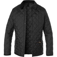 Barbour Herren Steppjacke schwarz Mikrofaser unifarben Slim Fit von Barbour