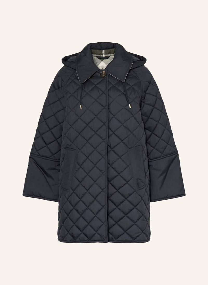 Barbour Steppmantel Cara Mit Abnehmbarer Kapuze blau von Barbour