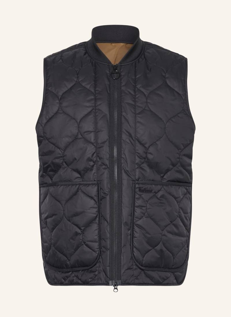 Barbour Steppweste Liddesdale schwarz von Barbour