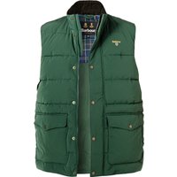 Barbour Herren Steppweste grün Mikrofaser unifarben von Barbour