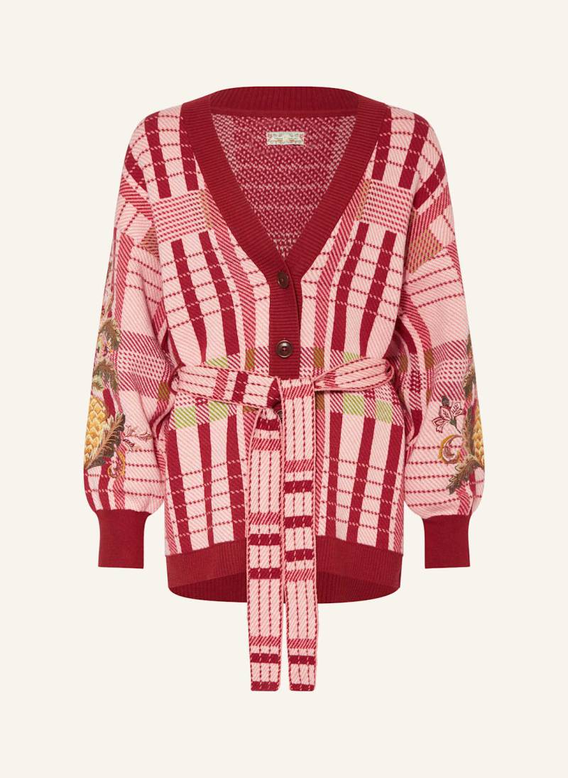 Barbour Strickjacke Luisa Cardi rot von Barbour