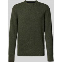 Barbour Strickpullover mit Label-Stitching Modell 'Tisbury' in Dunkelgruen, Größe XXXL von Barbour