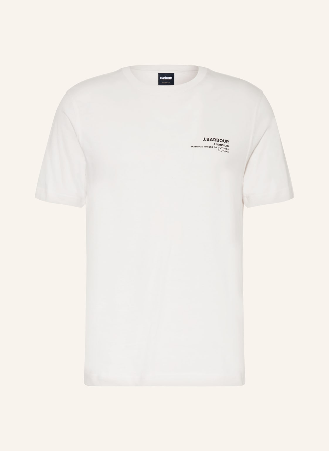 Barbour T-Shirt Parkend weiss von Barbour
