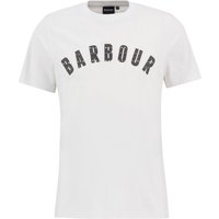 Barbour T-Shirt aus Baumwolle mit X-Mas-Schriftzug, Tailored Fit in M von Barbour