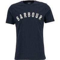 Barbour T-Shirt aus Baumwolle mit X-Mas-Schriftzug, Tailored Fit in XL von Barbour