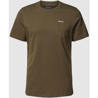 Barbour T-Shirt mit Brusttasche Modell 'Langdon' in Oliv, Größe L von Barbour