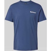 Barbour T-Shirt mit Label-Print in Bleu, Größe XXL von Barbour