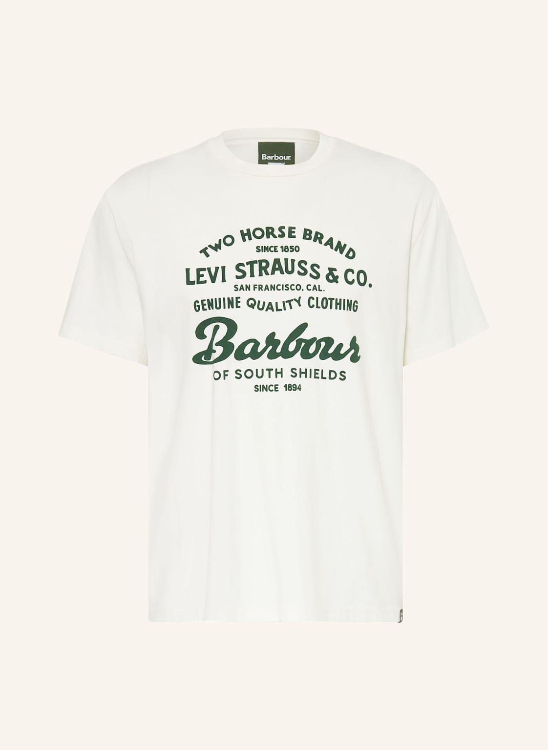 Barbour T-Shirt weiss von Barbour