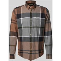 Barbour Tailored Fit Freizeithemd mit Button-Down-Kragen Modell 'Dunoon' in Sand, Größe M von Barbour