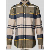 Barbour Tailored Fit Freizeithemd mit Button-Down-Kragen Modell 'Iceloch' in Beige, Größe XXL Barbour Tailored Fit Freizeithemd mit Button-Down-Kragen Modell 'Iceloch' in Beige, Größe XXL von Barbour