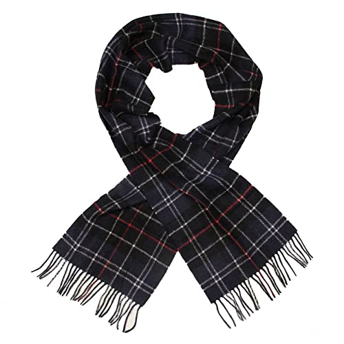 Barbour Tartan Lambswool Scarf Navy/Red One Size von Barbour