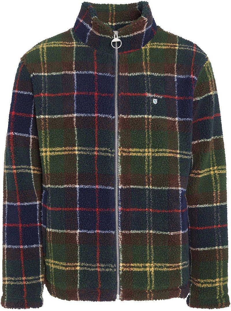 Barbour Tartan Sherpa Fleece Strickjacke Multicolour - Größe XXL von Barbour