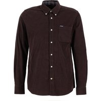 Barbour Unifarbenes Cordhemd mit Brusttasche, Tailored Fit in M von Barbour