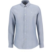 Barbour Oxfordhemd aus Baumwolle mit Label-Schriftzug, Tailored Fit in L von Barbour