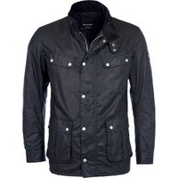 Barbour Wachsjacke Duke im Biker-Look mit Label-Aufnäher in XL von Barbour