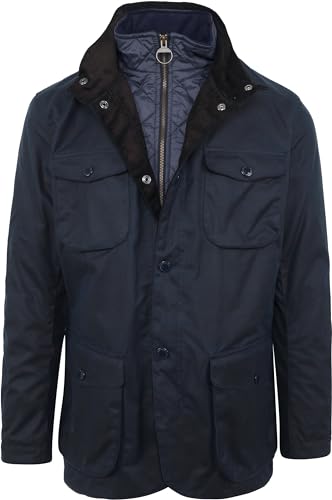 Barbour Wachsjacke Ogston Dunkelblau - Grösse XXL - Herren - Bekleidung - Regular-fit von Barbour