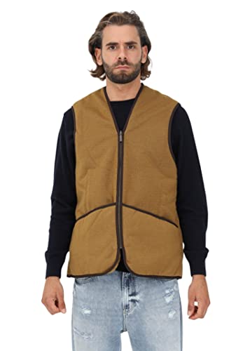 Barbour Warm Fleece Waistcoat Zip Weste Futter MLI0004BR31 UK SIZE Größe 46, braun von Barbour