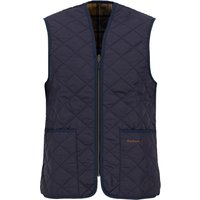 Barbour Wattierte Liner Steppweste mit Tartanfutter von Barbour