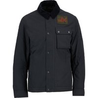 Barbour Wattierte Wachsjacke Workers mit Aufnähern und Cordkragen in XL von Barbour