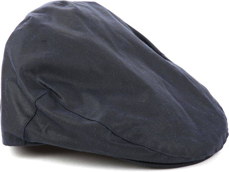 Barbour Wax Flat Cap Dunkelblau - Größe M von Barbour