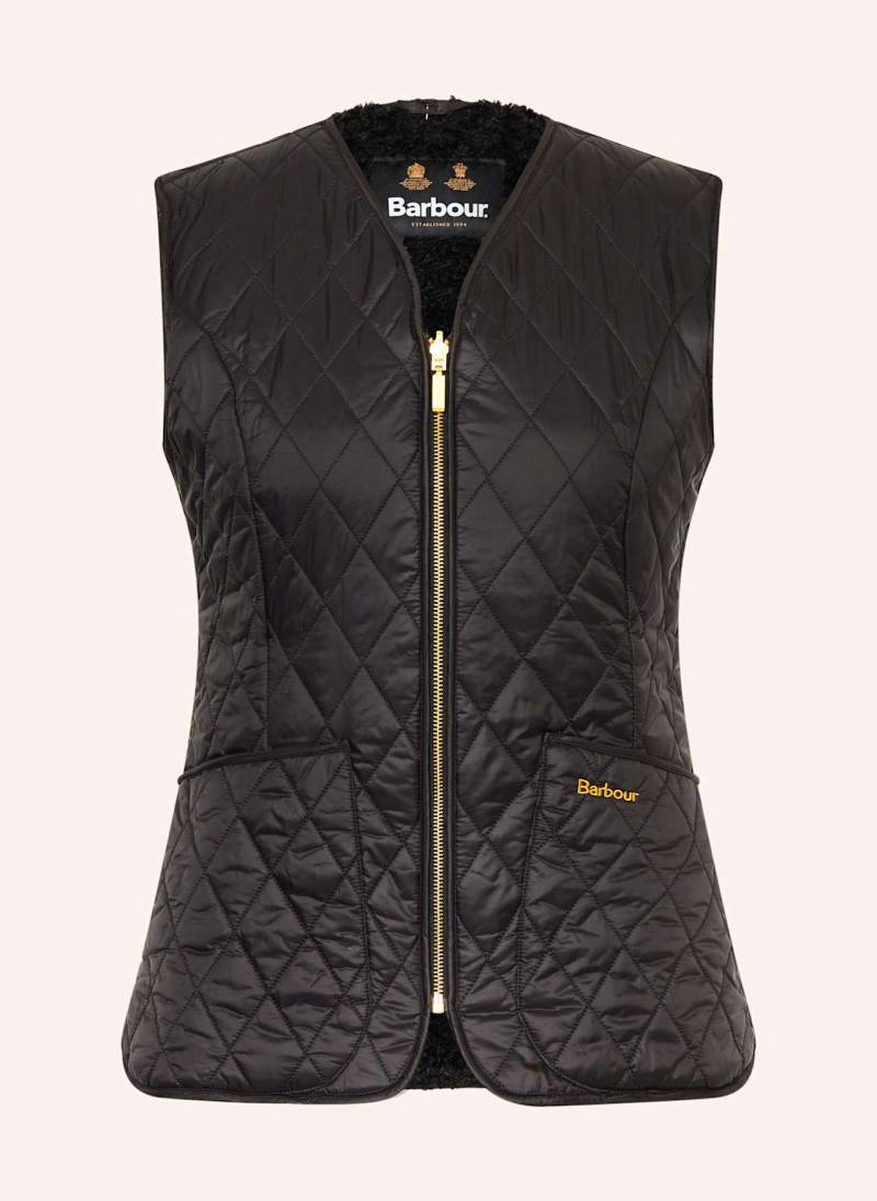 Barbour Weste Markenfi Mit Teddyfell schwarz Barbour Weste Markenfi Mit Teddyfell schwarz von Barbour