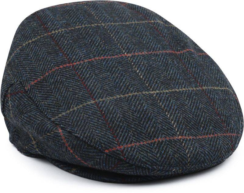 Barbour Wilkin Flat Cap Herringbone Grün - Größe L von Barbour