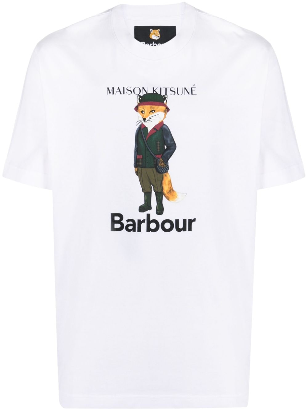 Barbour T-Shirt mit Logo-Print - Weiß von Barbour