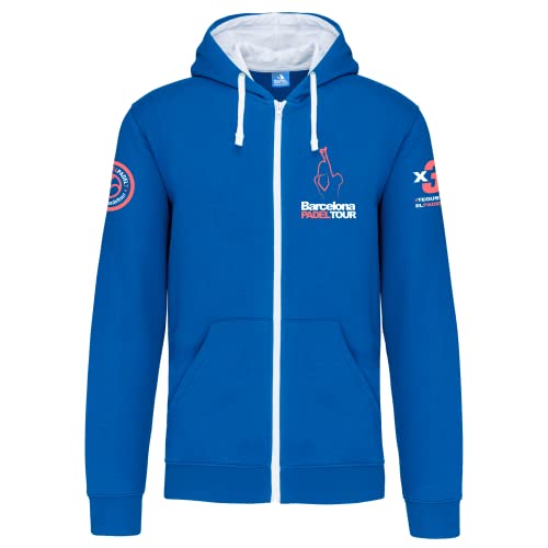 Barcelona Padel Tour - Herren Kapuzenpullover mit Reißverschluss und Logo - Padel Sportswear Jacke mit Padel Print - Baumwolle Sportswear XXL von Barcelona Padel Tour