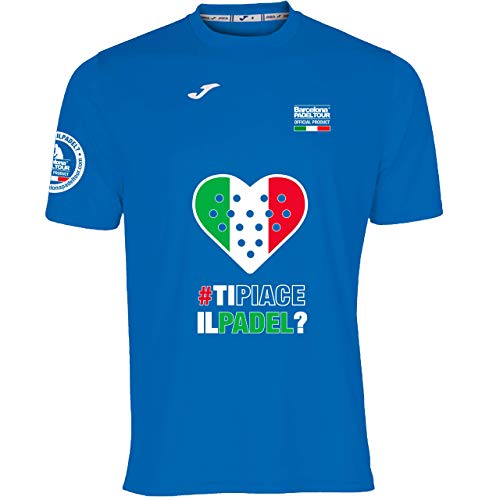 Barcelona Padel Tour - Joma Herren Kurzarmtrikot - Atmungsaktives Micro Mesh Gewebe mit Love Padel Herz und Länderflaggen Barcelona Padel Tour - Joma Herren Kurzarmtrikot - Atmungsaktives Micro Mesh Gewebe mit Love Padel Herz und Länderflaggen von Barcelona Padel Tour