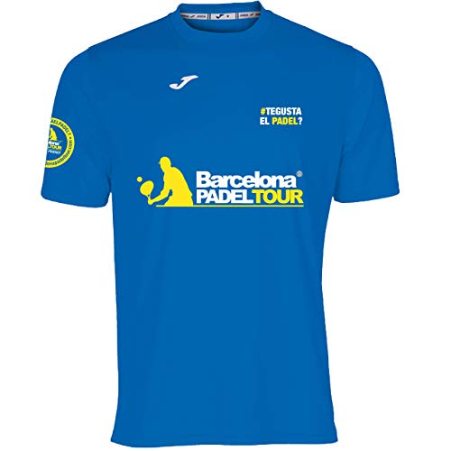 Barcelona Padel Tour - Te Gusta EL pádel - Men's T-Shirt with Short Sleeves - Padel Soft Touch & Quick Dry - Sportswear (DE/NL/SE/PL, Alphanumerisch, M, Regular, Regular, Hellblau) von Barcelona Padel Tour