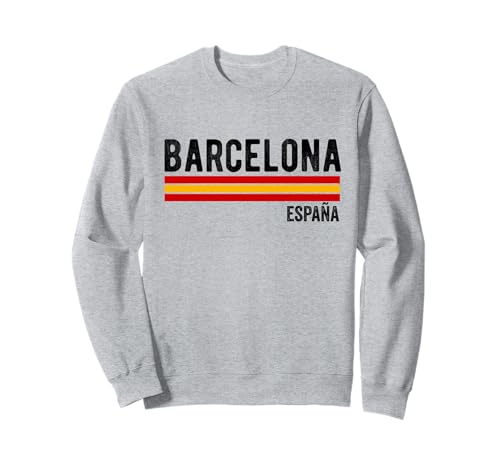 Barcelona Spanien Souvenir Flagge Bandera España Männer Frauen Mädchen Sweatshirt von Barcelona Spain Souvenir Skyline