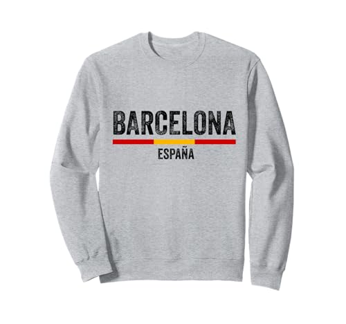 Barcelona Spanien Souvenir Flagge Bandera España Männer Frauen Mädchen Sweatshirt von Barcelona Spain Souvenir Skyline