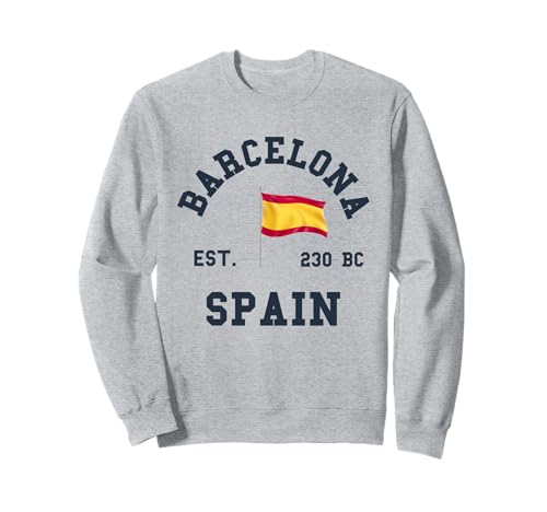 Barcelona Spanien Souvenir Flagge Bandera España Männer Frauen Mädchen Sweatshirt von Barcelona Spain Souvenir Skyline