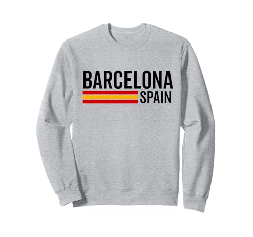 Barcelona Spanien Souvenir Flagge Bandera España Männer Frauen Mädchen Sweatshirt von Barcelona Spain Souvenir Skyline