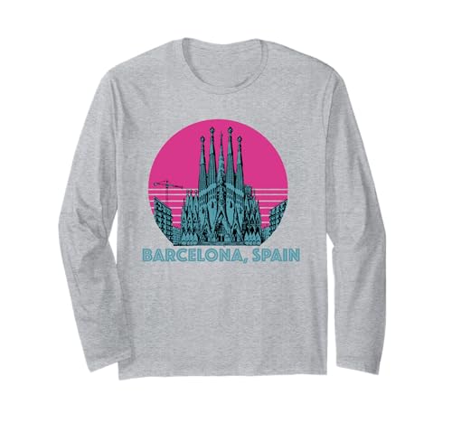 Souvenirs aus Barcelona Spanien España Reminder Herren Damen Langarmshirt von Barcelona Spain Souvenir Skyline
